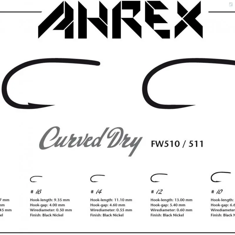 Ahrex FW511 - Curved Dry Fly Barbless 2 Ahrex FW511 - Curved Dry Fly Barbless - Bild 2
