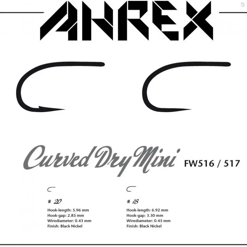 Ahrex FW517 - Curved Dry Mini Barbless 2 Ahrex FW517 - Curved Dry Mini Barbless - Bild 2
